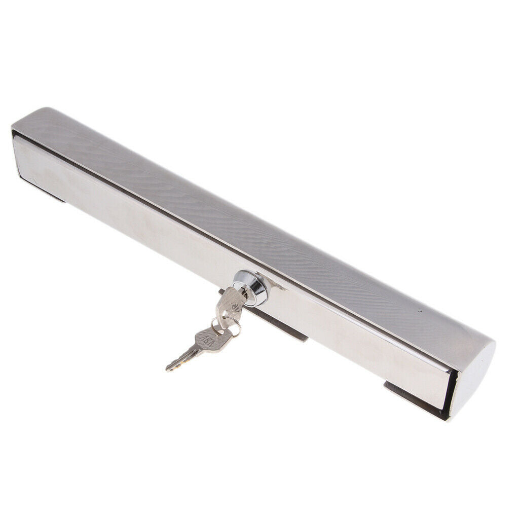 Stainless Steel Boat 12" 300mm Outboard Motor Lock with 2 Keys