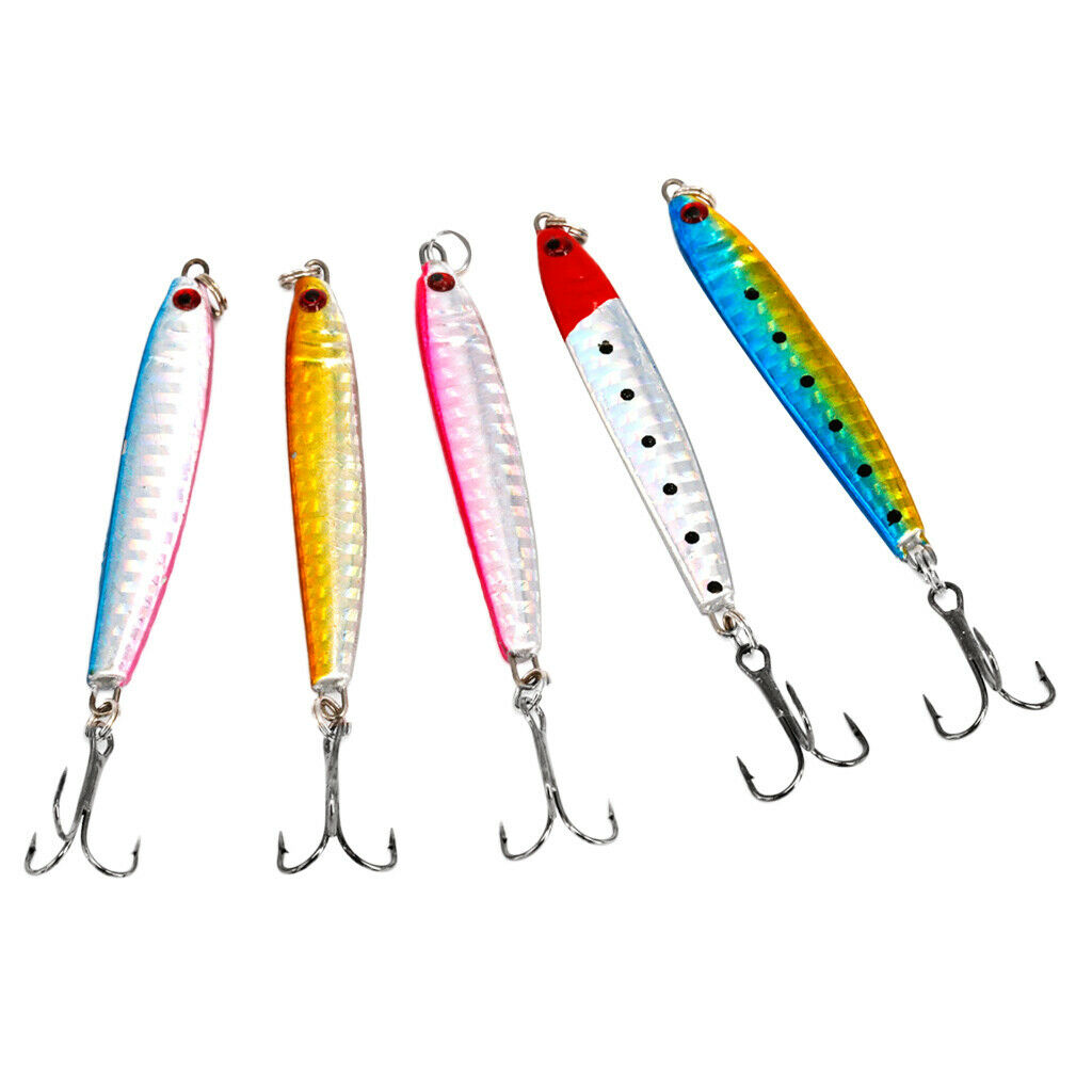 5Pcs   Jig   Metal   Spoon   Fishing   Lure   13 . 6g   Casting   Jigging