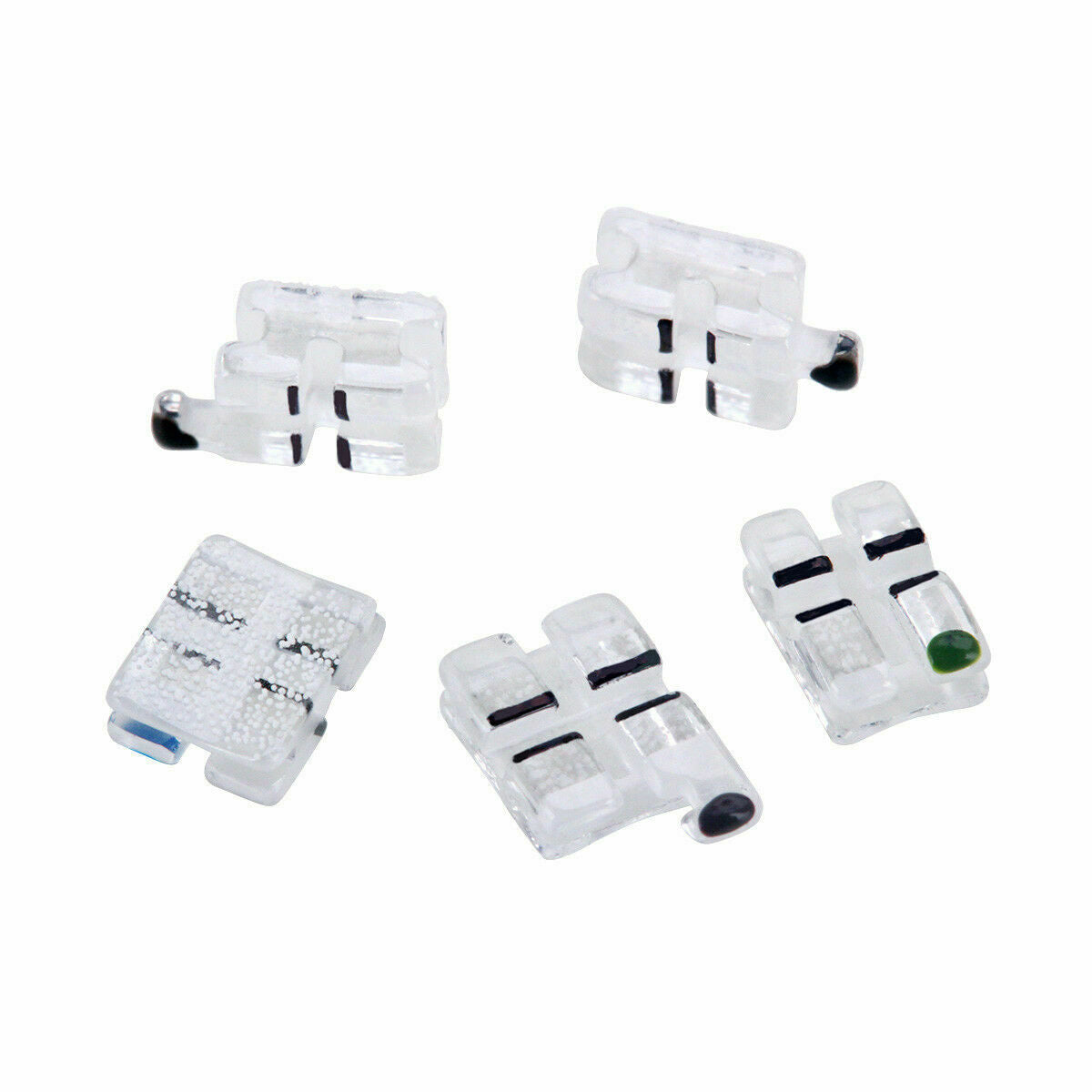 Orthodontic Ceramic Bracket Monocrystalline SapphireMBT.022 345Hooks ABSOLUTE CA