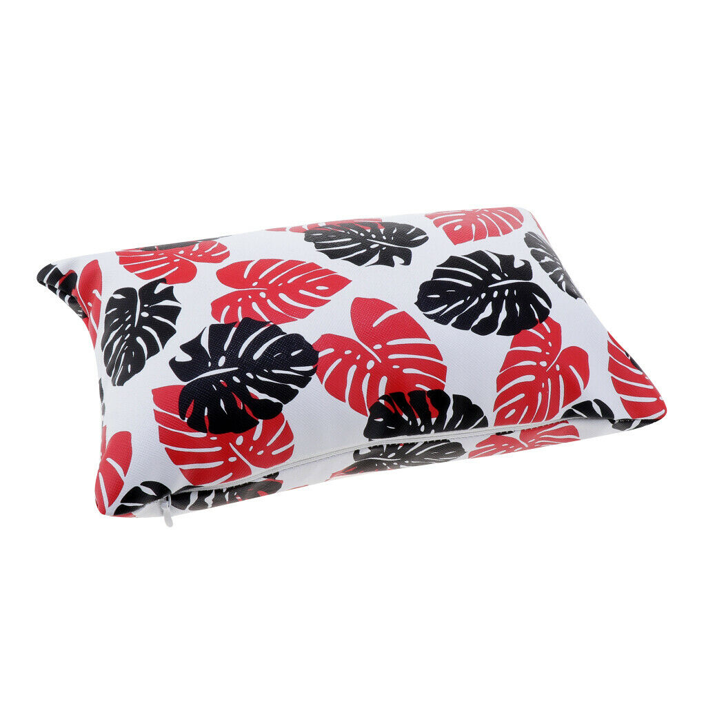 Nail Art Hand Pillow Pad Washable Foldable Arm Rest Cushion Manicure Holder Red