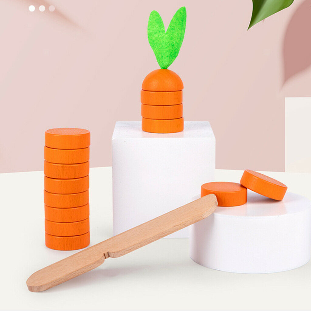 Wood Simulation Radish Early Learning Balancing Toys Gift for Boys Girls