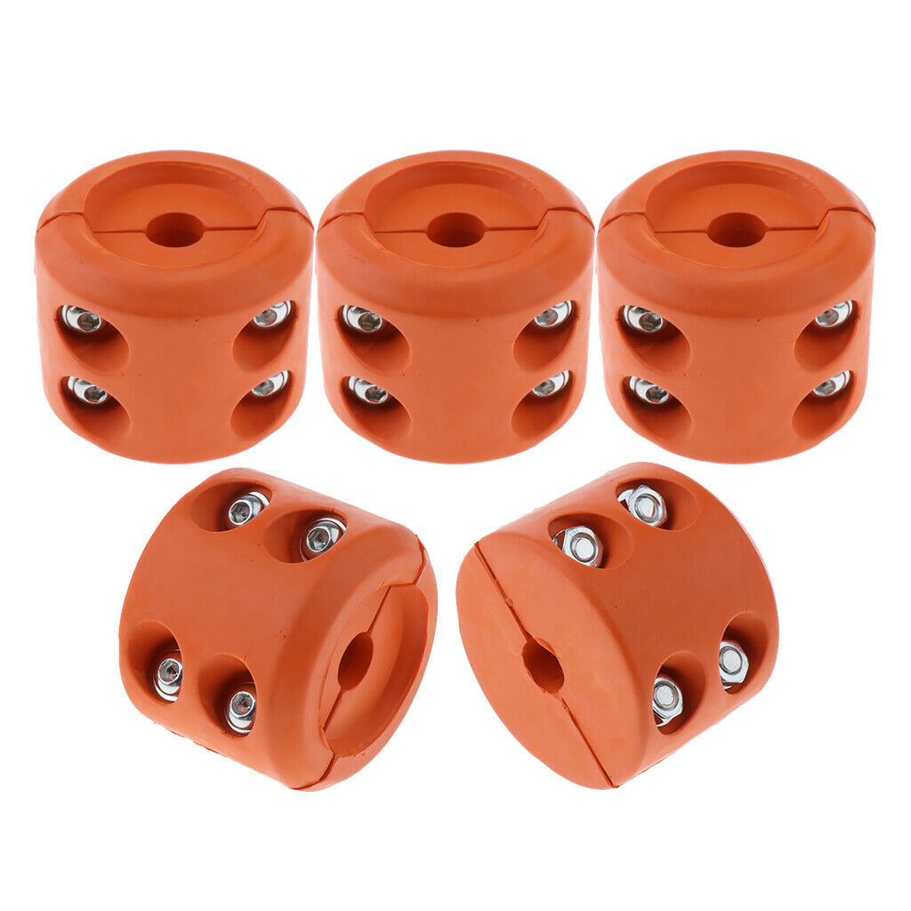 5x Universal Winch Cable Hook Stopper Rubber Rope Line Saver for ATV UTV Vehicle