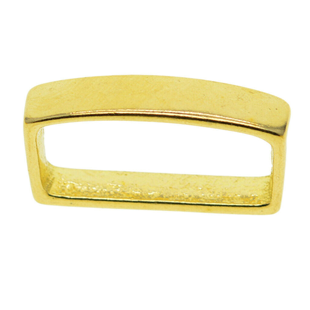 Brass D Ring Belt Loop Keeper Buckle for Leathercraft Bag Accessories 26 mm