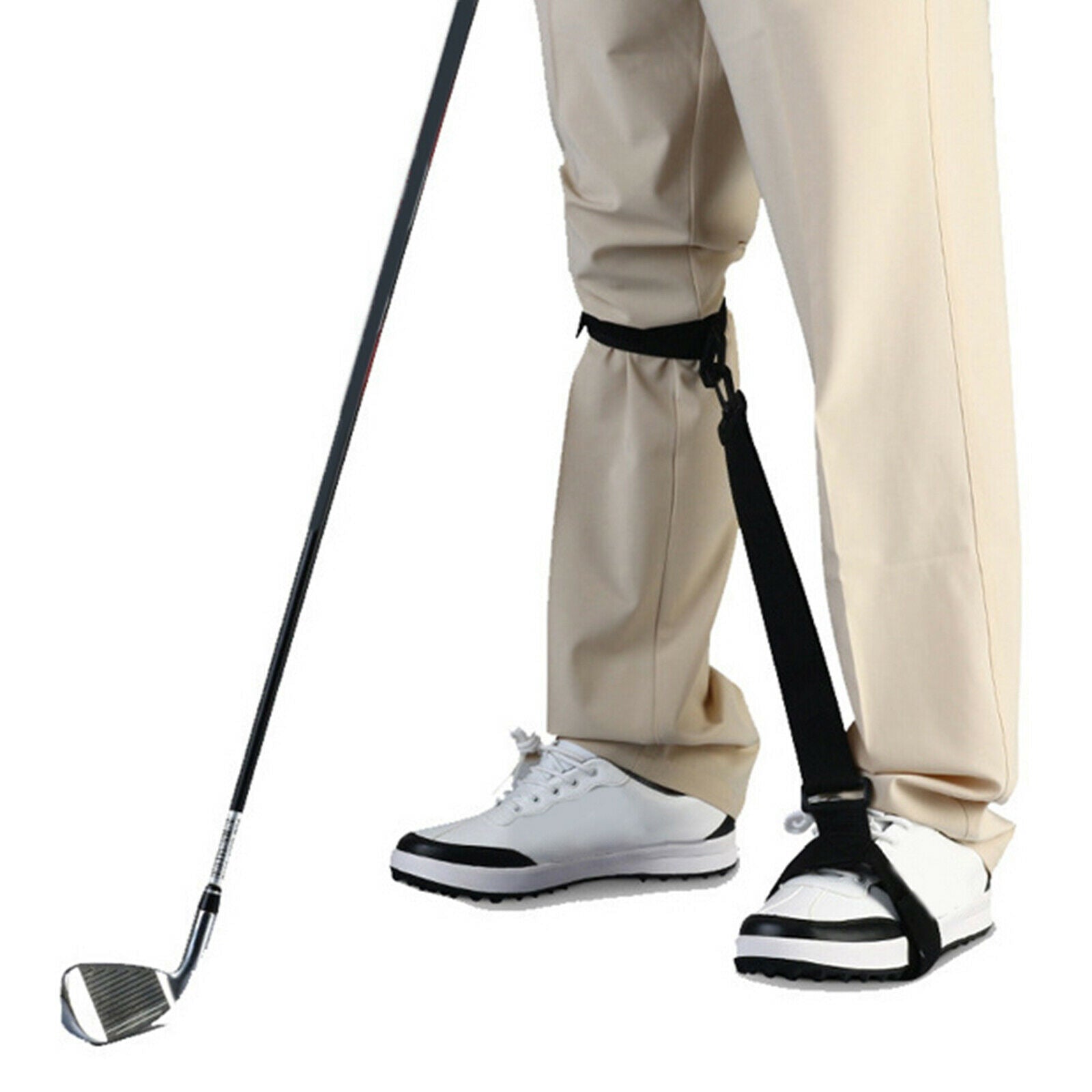 Golf Swing Training Leg Correcting Belt Practicing Posture Trainer Band