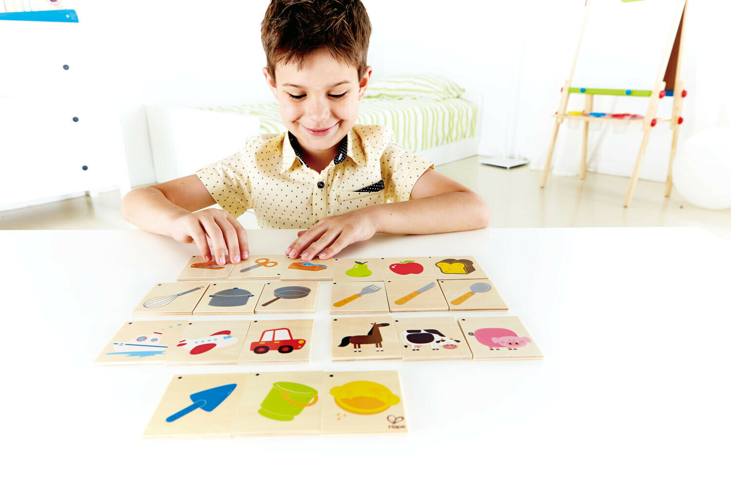 E6316 HAPE Trio Wooden Learning Kids Card Puzzle [Home Education] Children 4yrs+