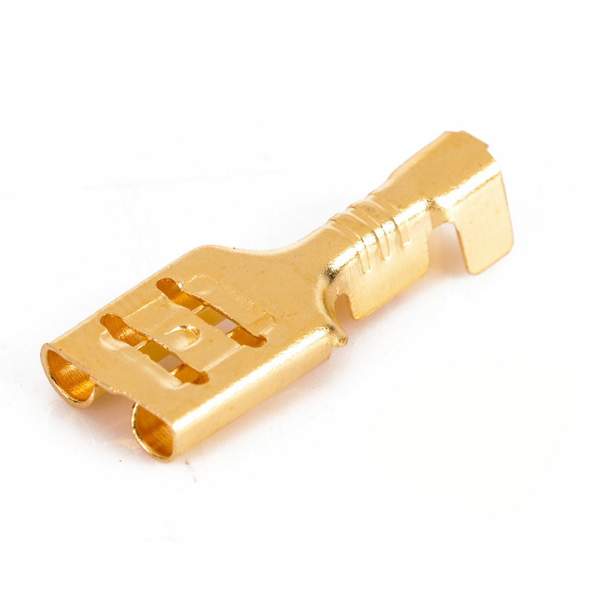 100pcs 4.8mm Crimp Terminal Female Spade Connector w/ Insulating Sleeve 22~16AWG