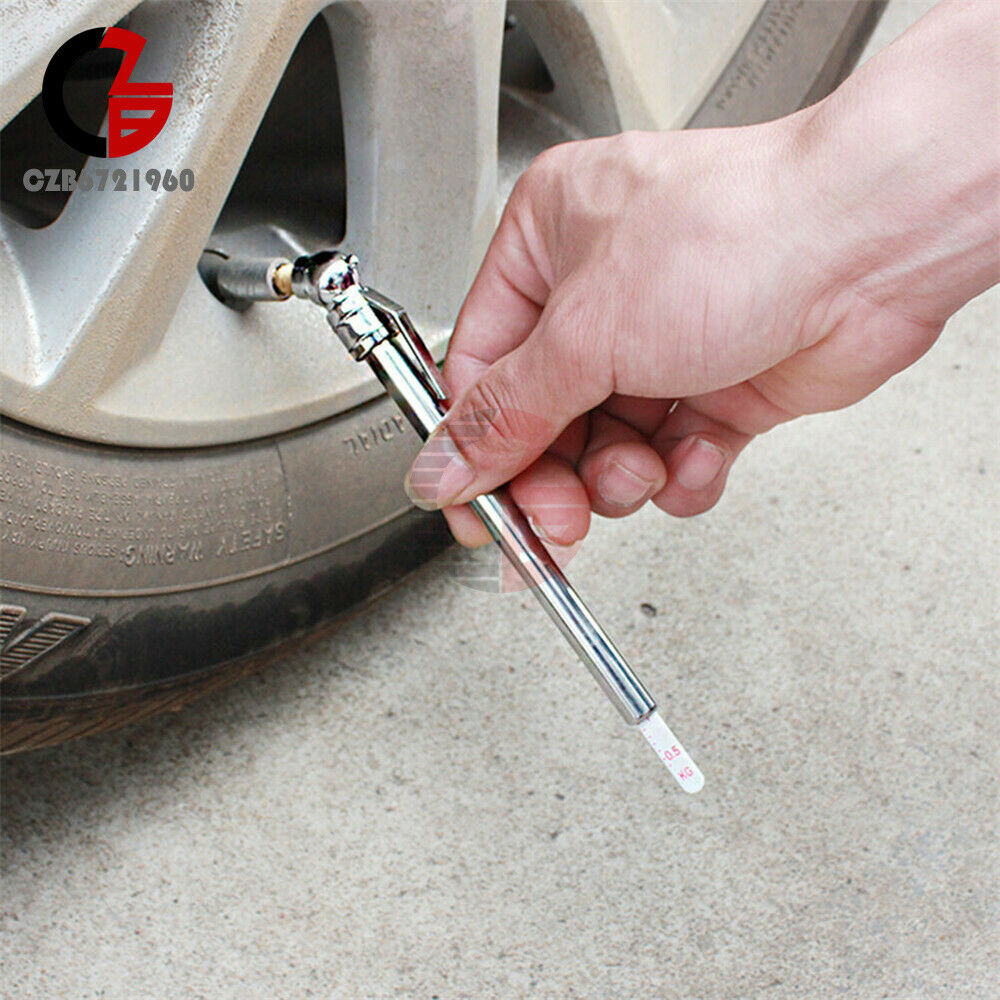 Auto Vehicle Test Meter Gauge Pen Mini Car Motor Tyre Tire Air Pressure 5-50PSI