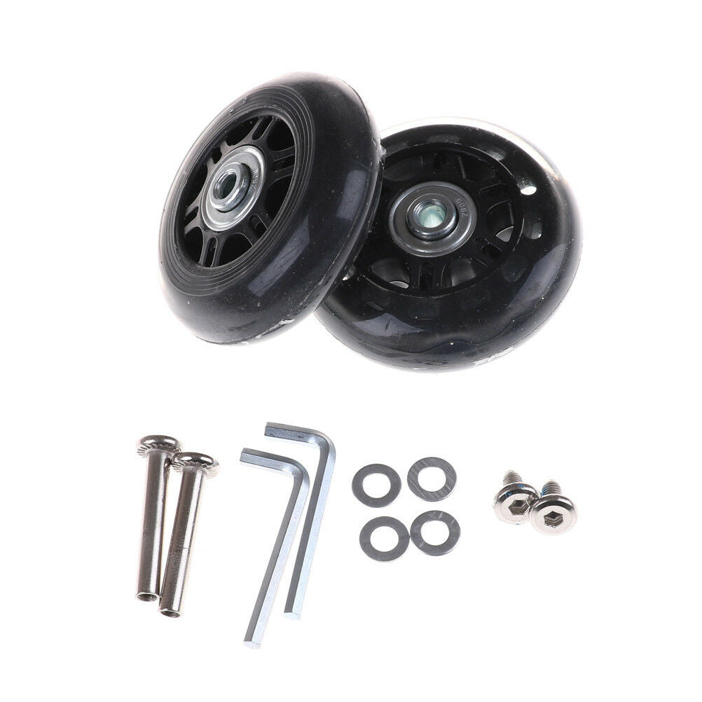 2x Luggage Suitcase Replacement Wheels Axles Repair Parts 70*24mm High QualDEAU
