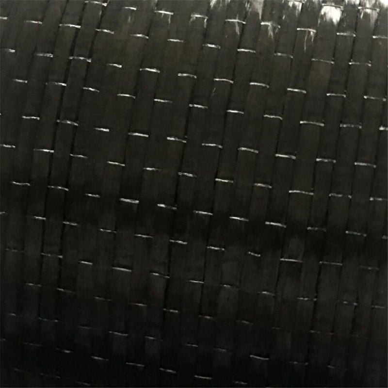 1pc 12K 10cm*500cm Black Carbon Fiber Cloth Fabric UNI-Directional Weave