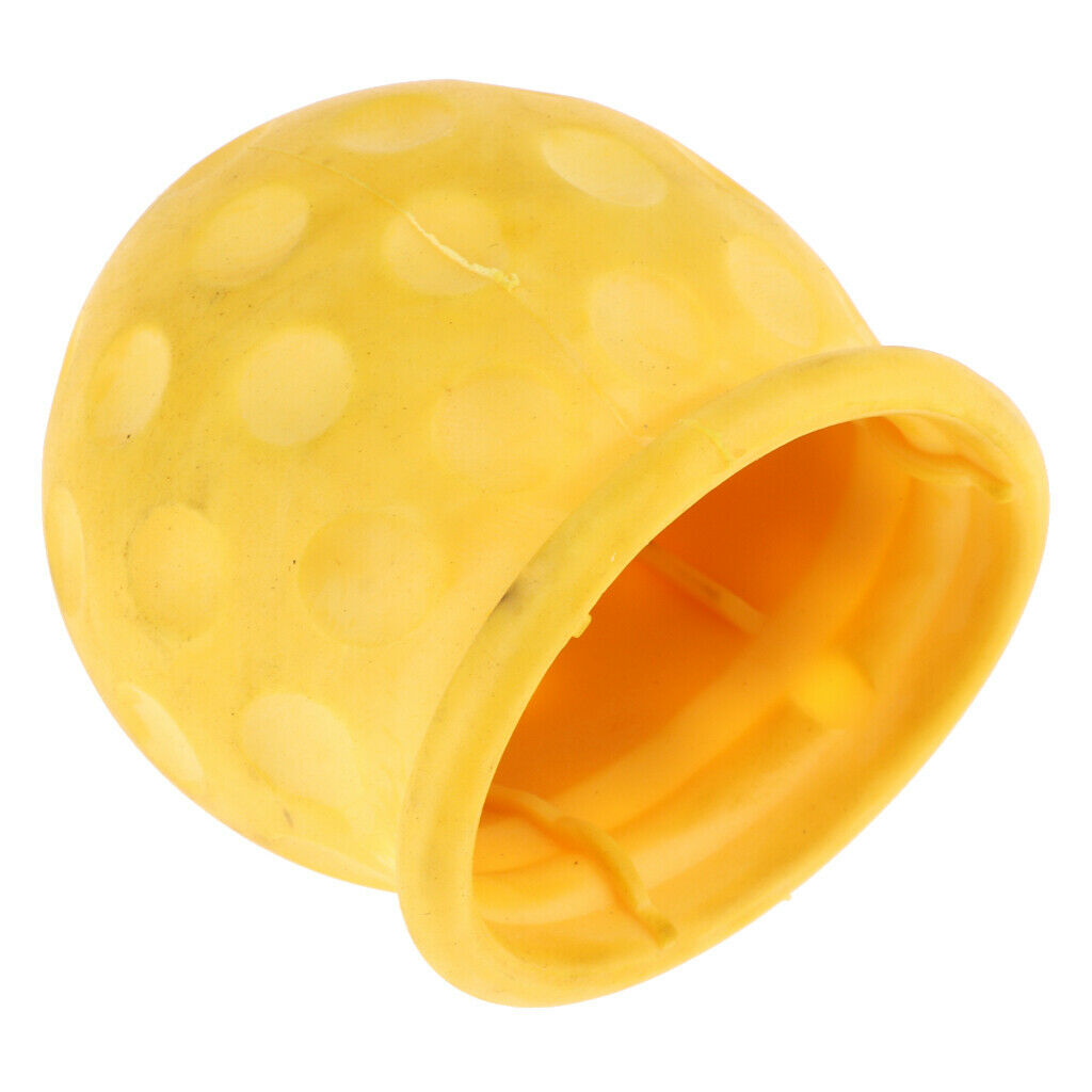 Universal Tow Ball Cap Protective Cover for Car Caravan Towball Yellow