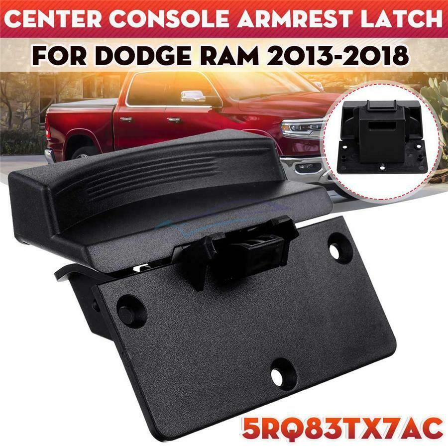 1× Black Center Console Armrest Latch For Dodge Ram 4500/5500 15-17 3500 14-17