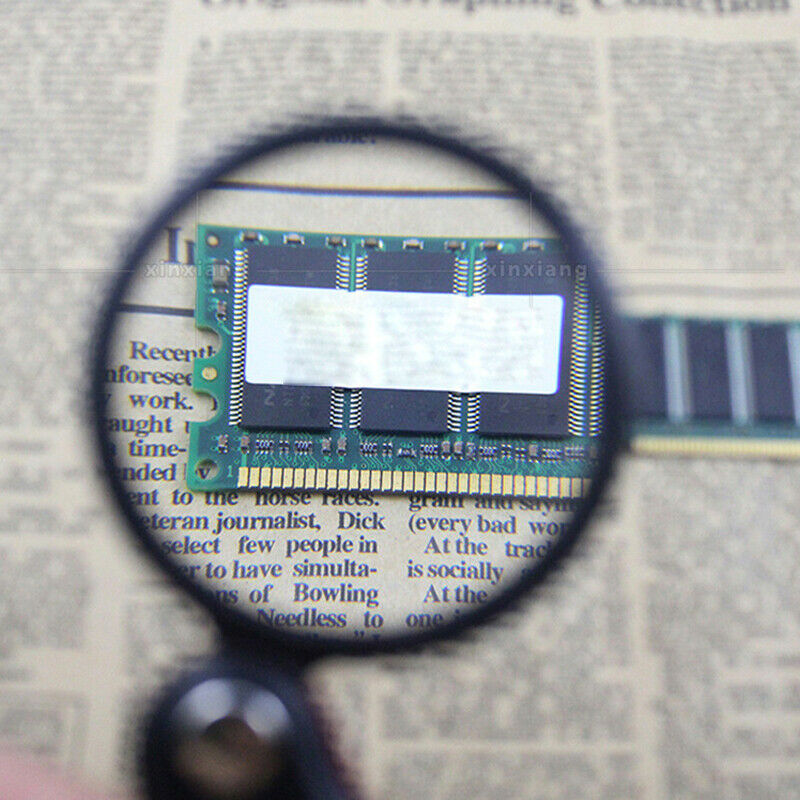 Portable Handheld Magnifier 8X Leather Magnifier Reading Monocle Jewelry .l8