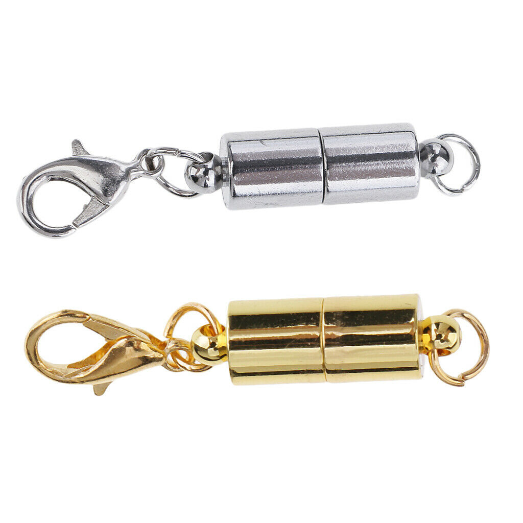 2 Colors Stainless Steel Copper Magnetic Necklace Clasps For Jewelry Making