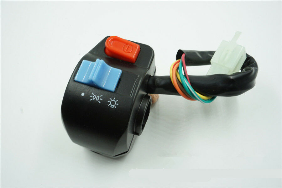 Pair Motorcycle 22mm Handlebar Multi-Functions Switch Headlight/Turn Signal/Horn