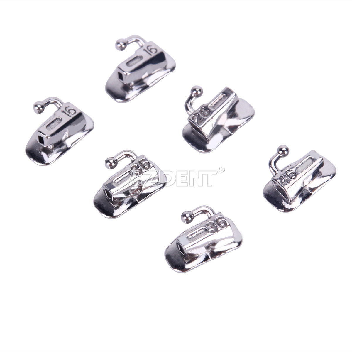200 PCs Dental Ortho Buccal Tube Roth 0.022 1st Molar Bondable Non-Convertible