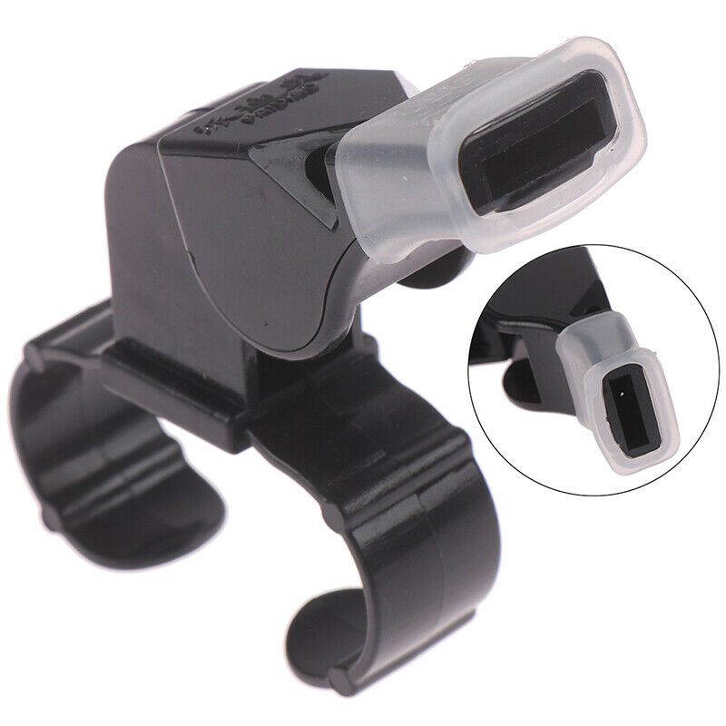 Black Plastic Pealess Finger Grip Sports Skate/Football Referee Mouth Whi.l8