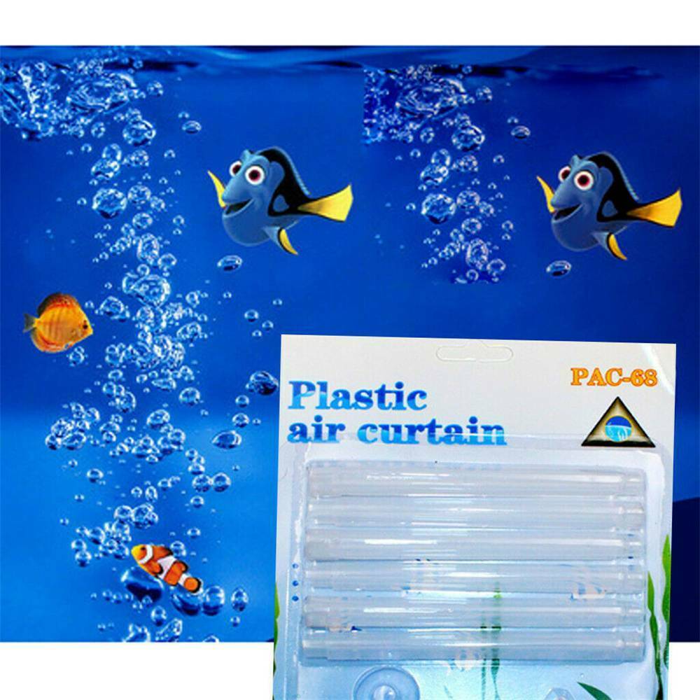 Clear Bubble Tube Air Stone Oxygen Aeration Pump Curtain Aquarium Fish Tank Hot