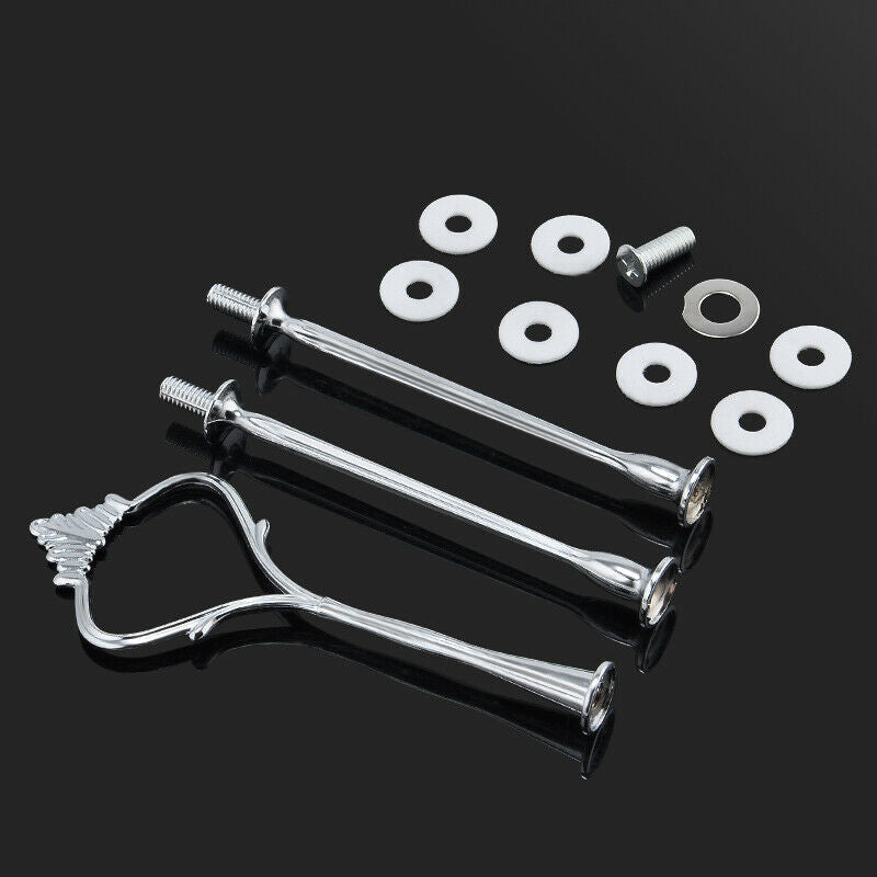 3 Tier Hardware Crown Cake Plate Stand Handle Fitting Holder Wedding Party Sets