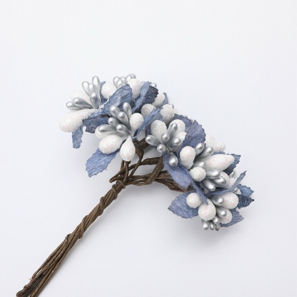 4pcs artificial flowers berries bouquets floral home wedding decor Champagne