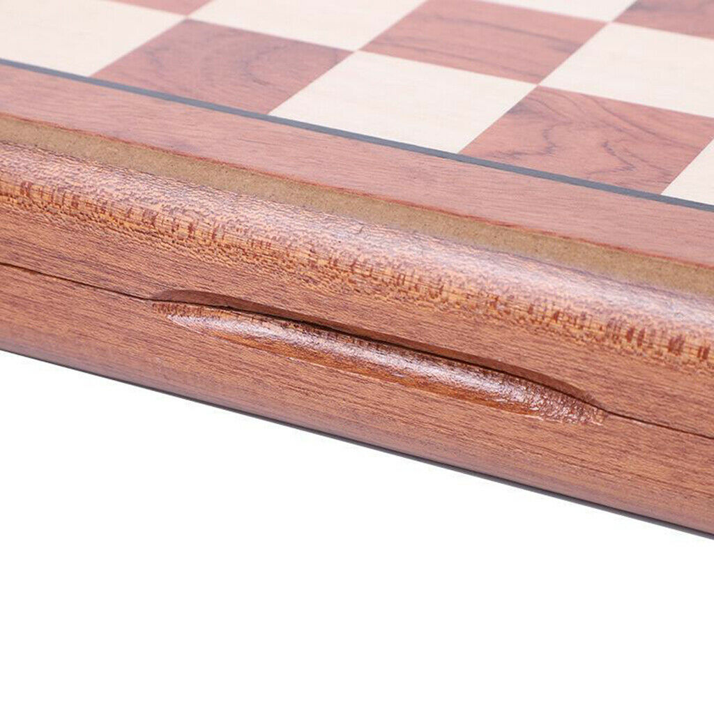 Portable Professional Large Handcrafted Wooden Carved Chess Set Board Game