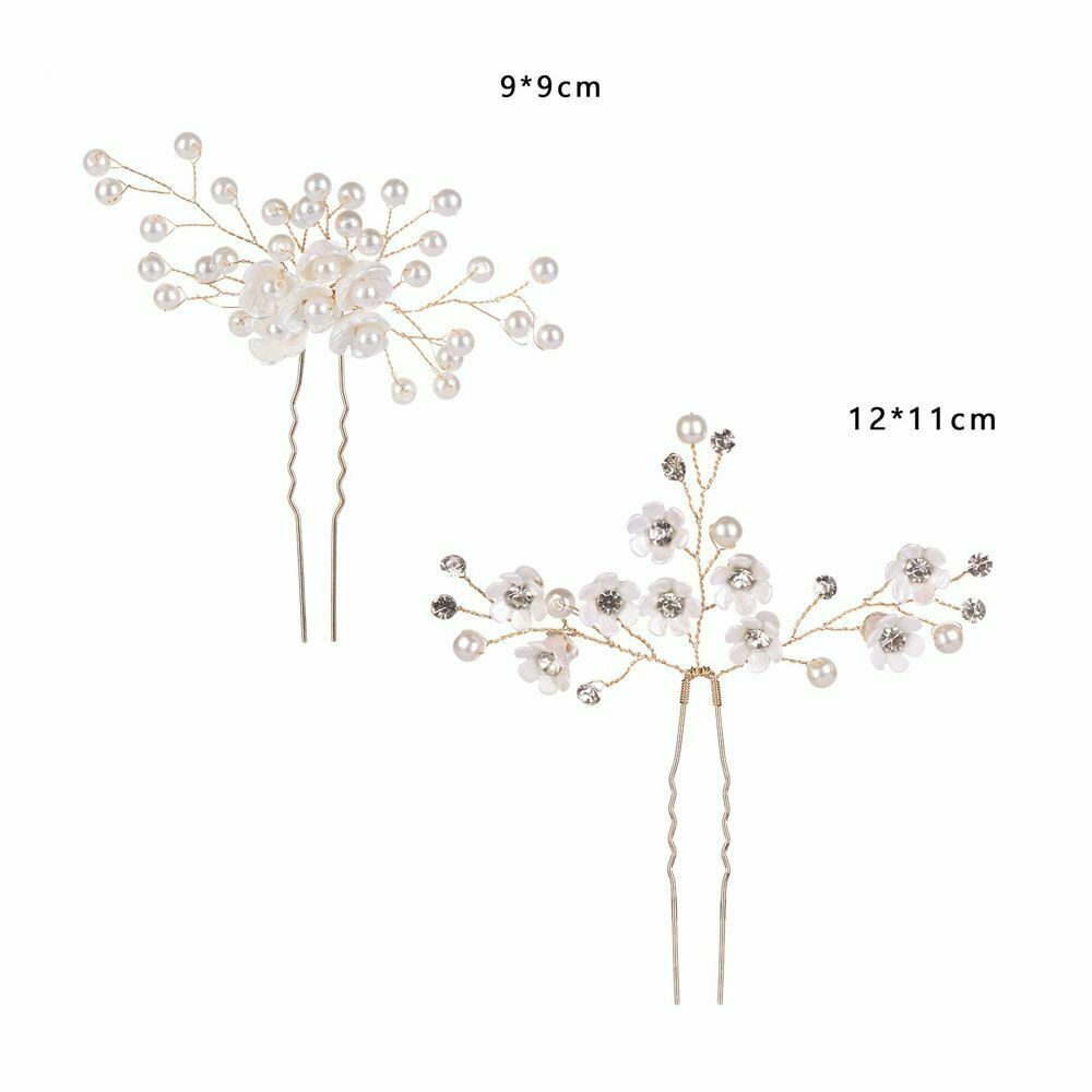 Crystal Accessories Wedding Headwear Women Hairpins Hair Clips Headpieces