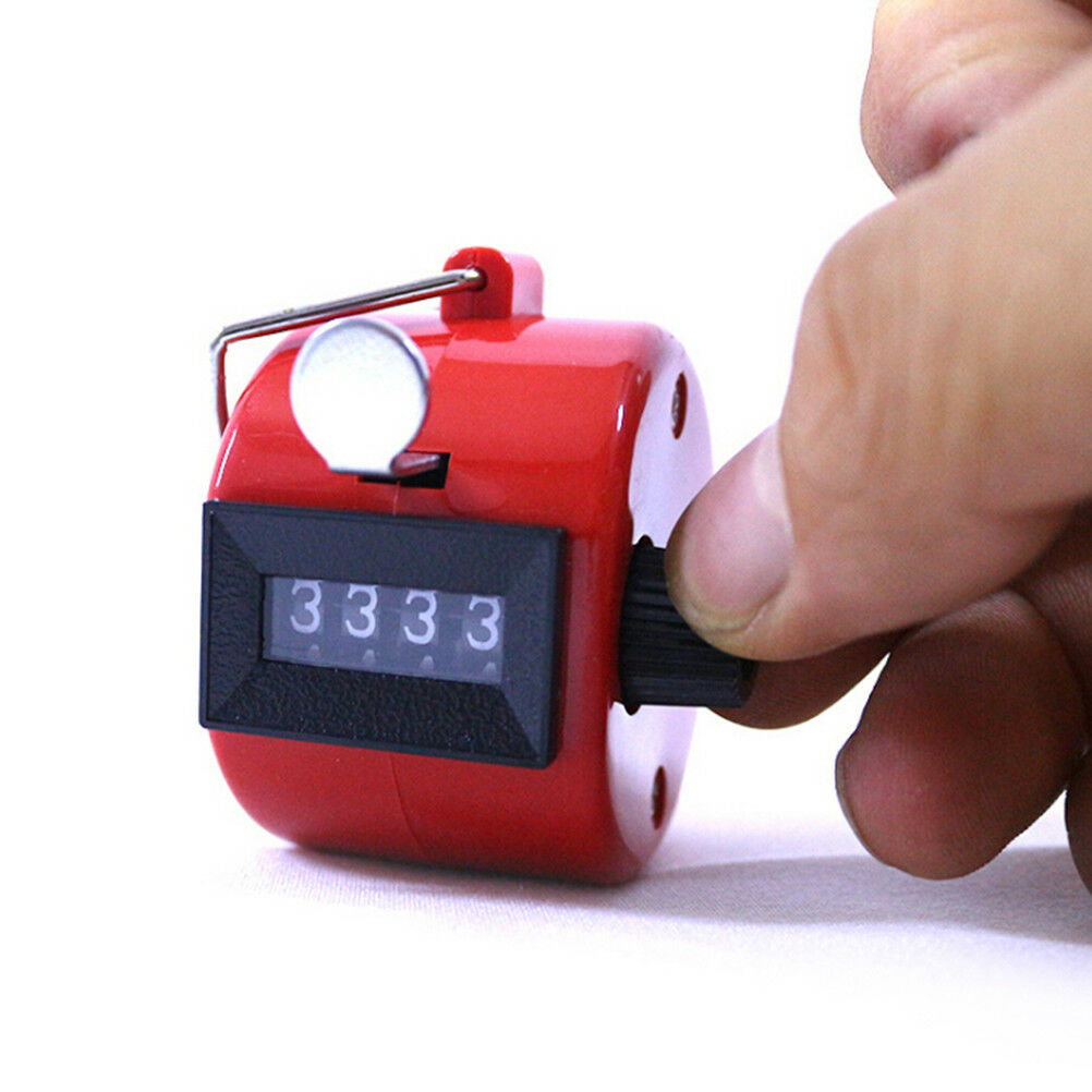 Digit Number Manual Handheld Tally Mechanical Clicker Golf Stroke Hand Counte Kt