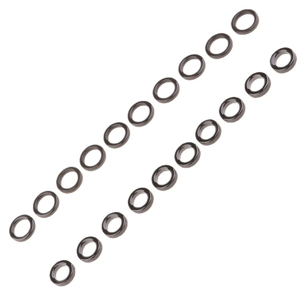 20Pcs Guide Eye Ring Insert Rings DIY    Pole Tip Bulding Parts Set