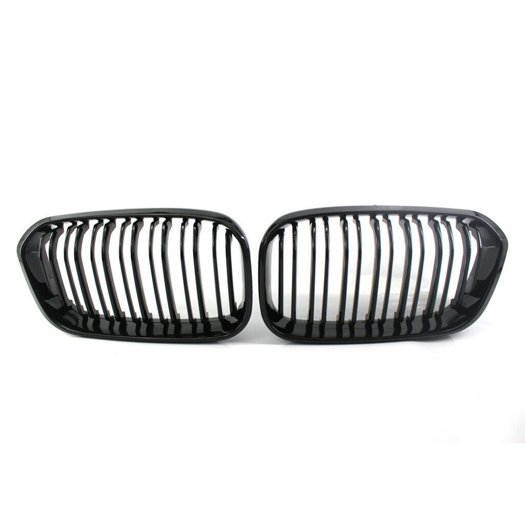Front Bumper Intake Kidney Double Line Grill Grille Fit For BMW F20 15-2017