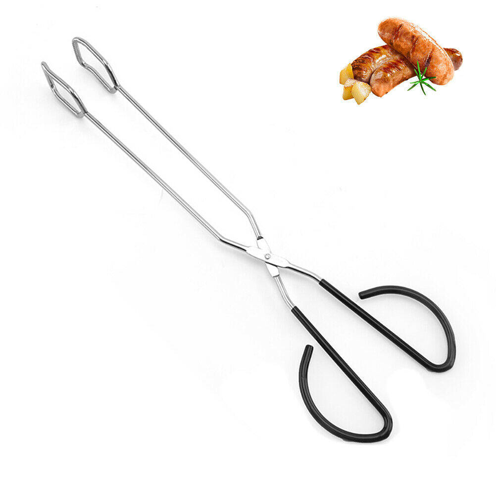 Barbecue Scissor Tong Stainless Steel Food Meat BBQ Tong Kitchen Food Clamp Clip