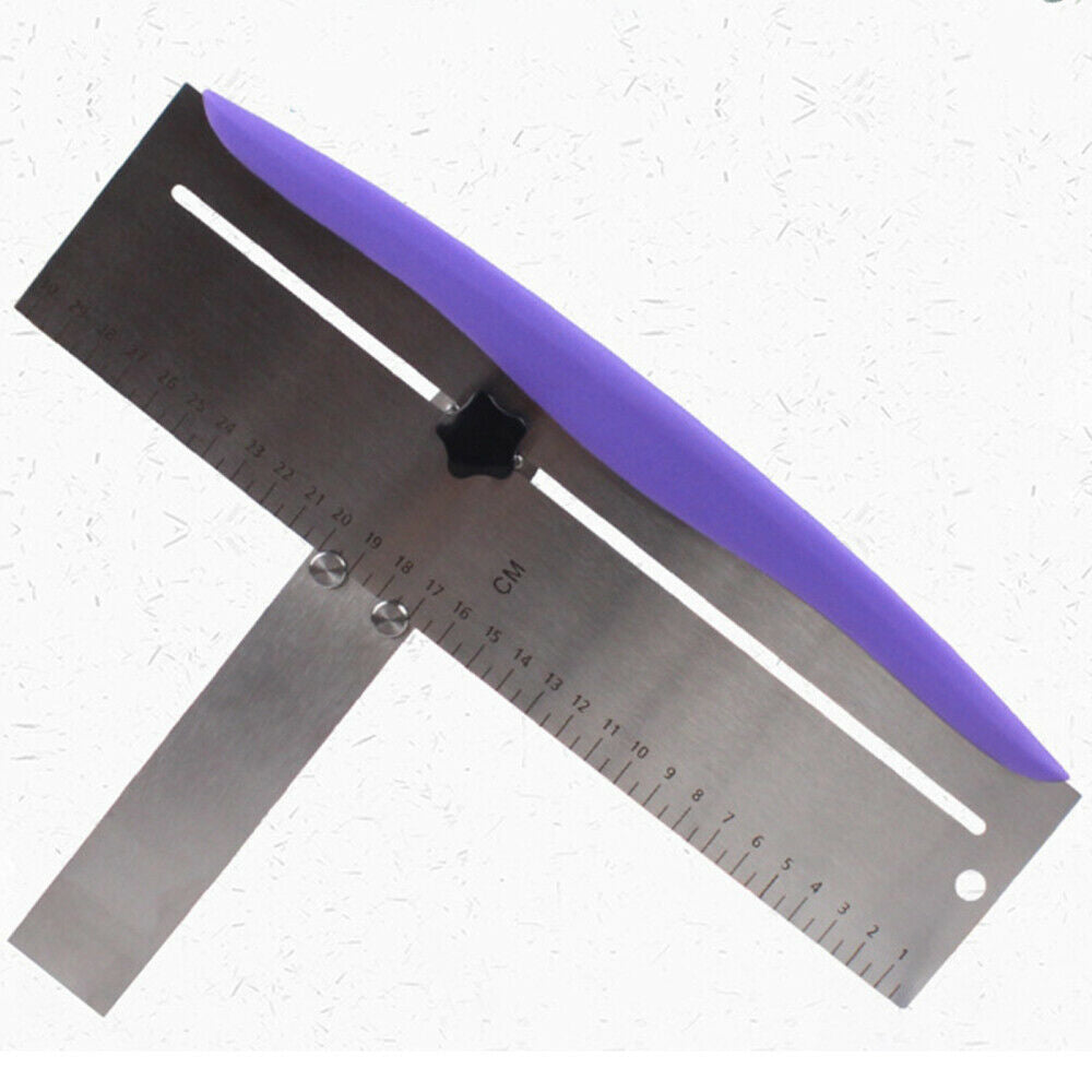 Stainless Steel Adjustable Spatula Smooth Kitchen Cake Scraper Leveling Device