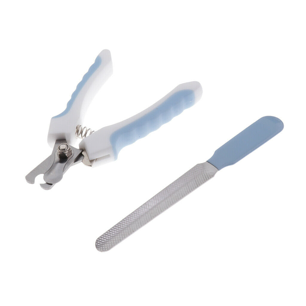 Pet Nail Clipper Scissor with File, Safety Dog Cat Nail Trimmer  Small