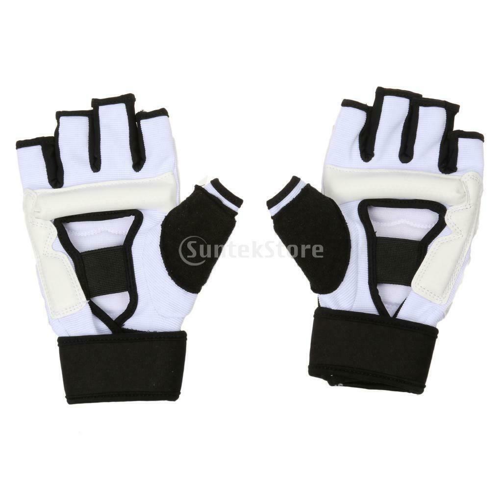 2 Pairs Boxing Grappling Fingerless Gloves