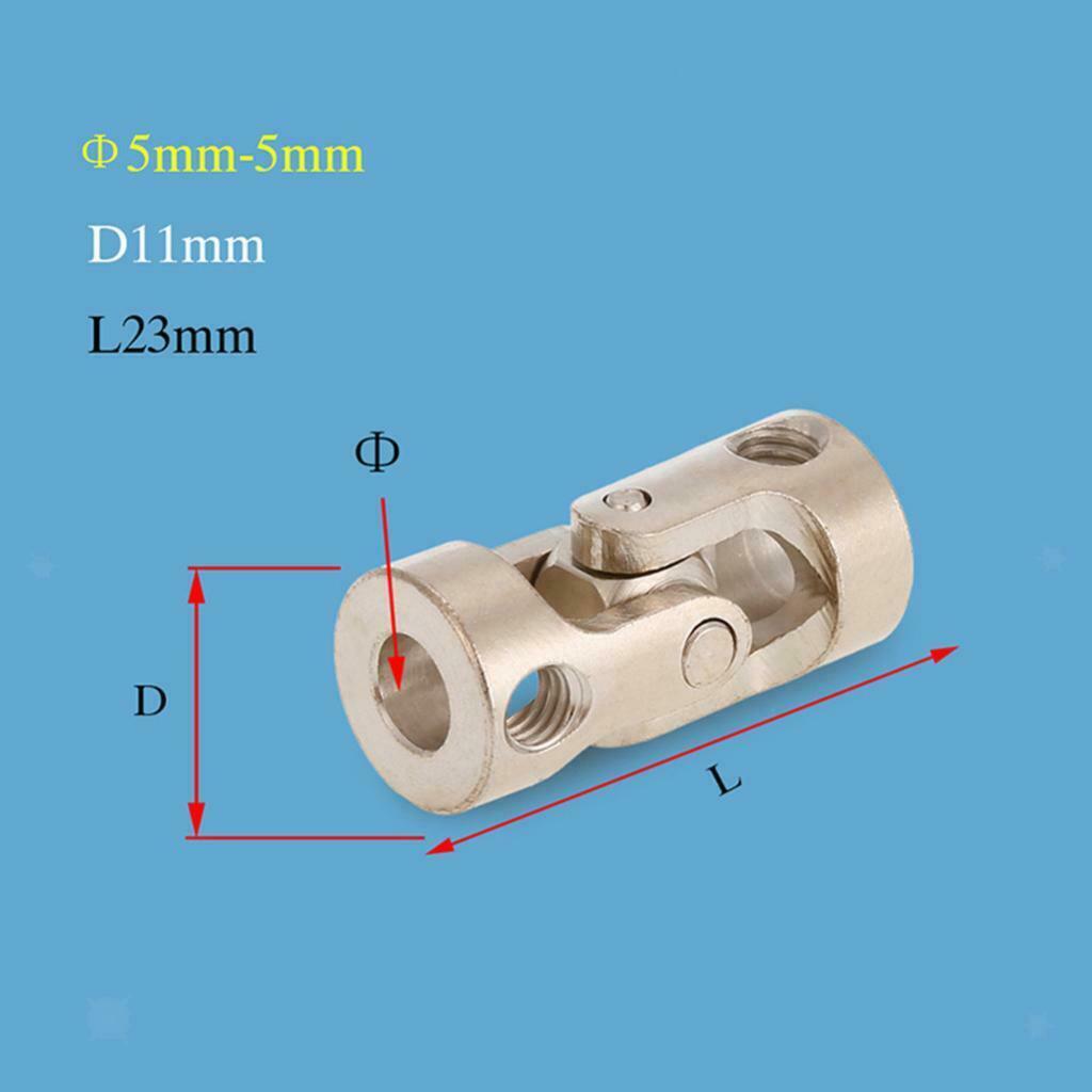Set of 5 Metal Cardan Coupling Universal Joint RC Truck Universal Joint 5mm x