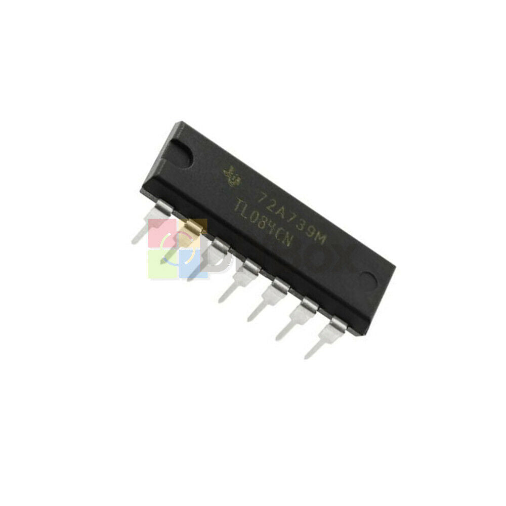 20PCS TL084 TL084CN  DIP-14 Quad JFET-Input Op Amp IC