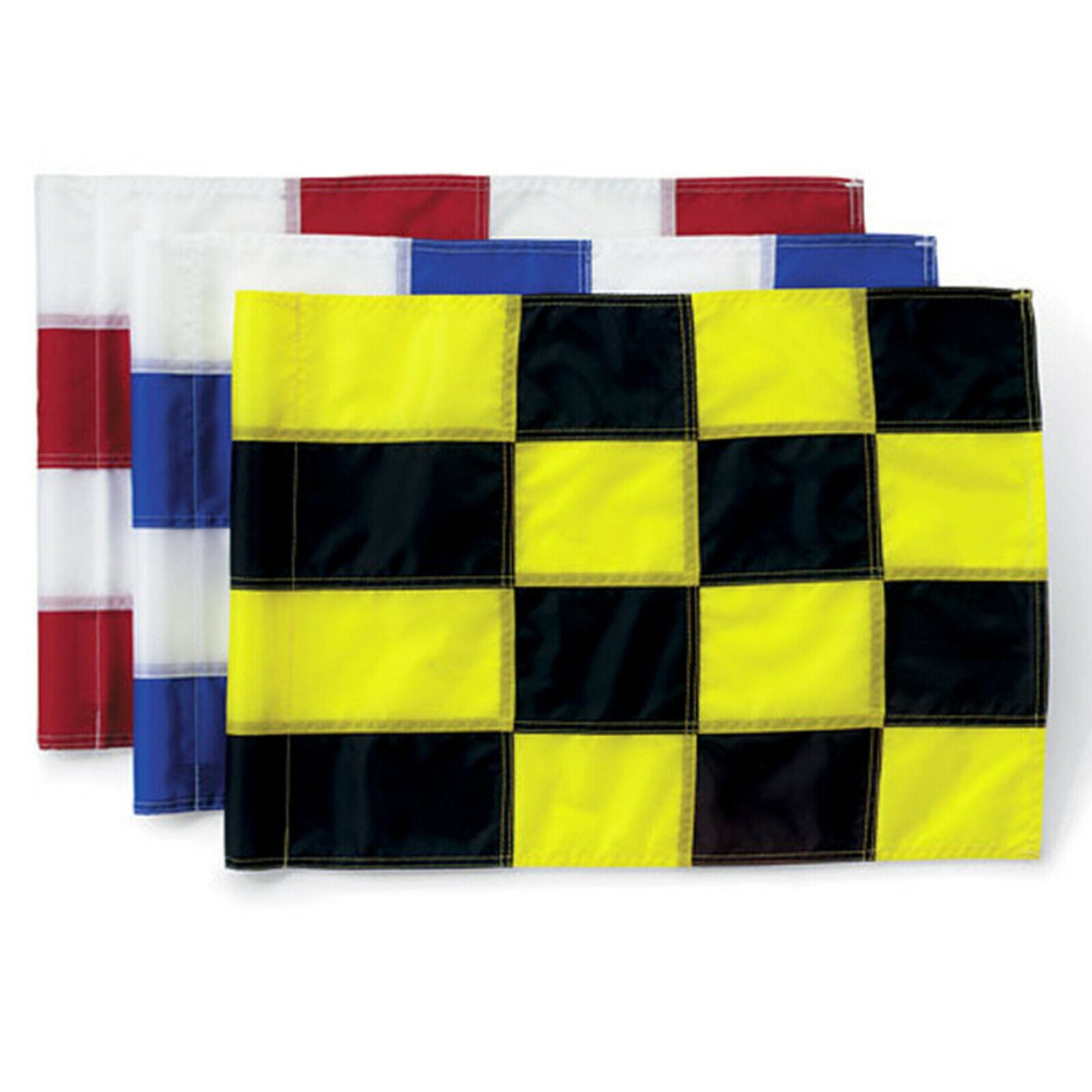 2X Golf Flag Practice Putting Green Flag Yard Nylon Golfer Outdoor Red White