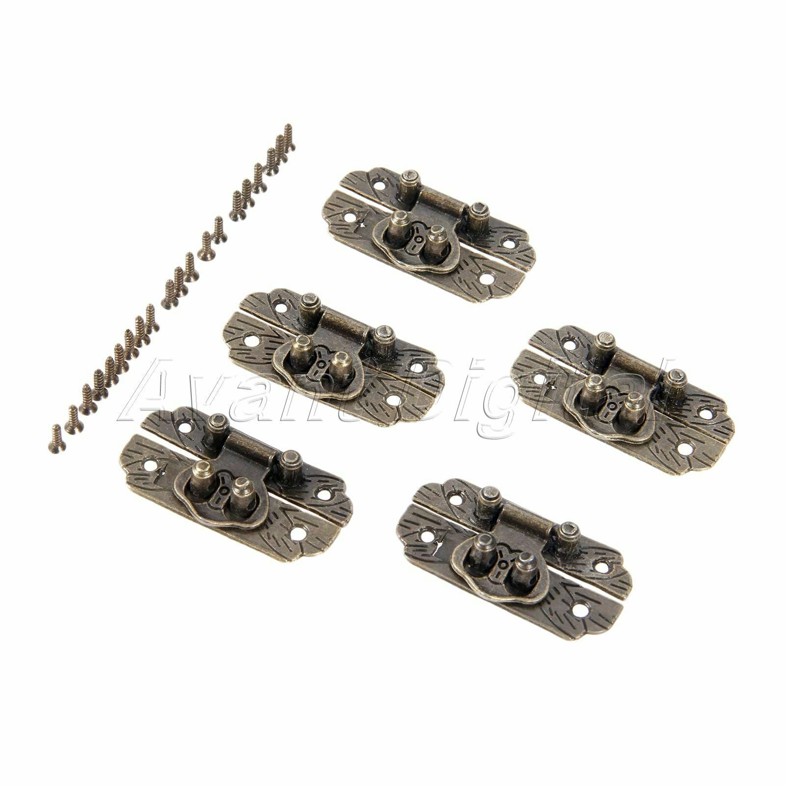 Furniture Hardware Retro Wooden Wine Box Buckle Hasp Zinc Alloy Padlock Latch 5X