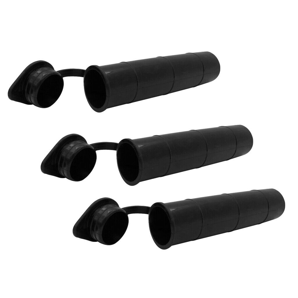 3x Replacement Rubber Hose Insert Protection with  for 2 "fishing Rod Holders