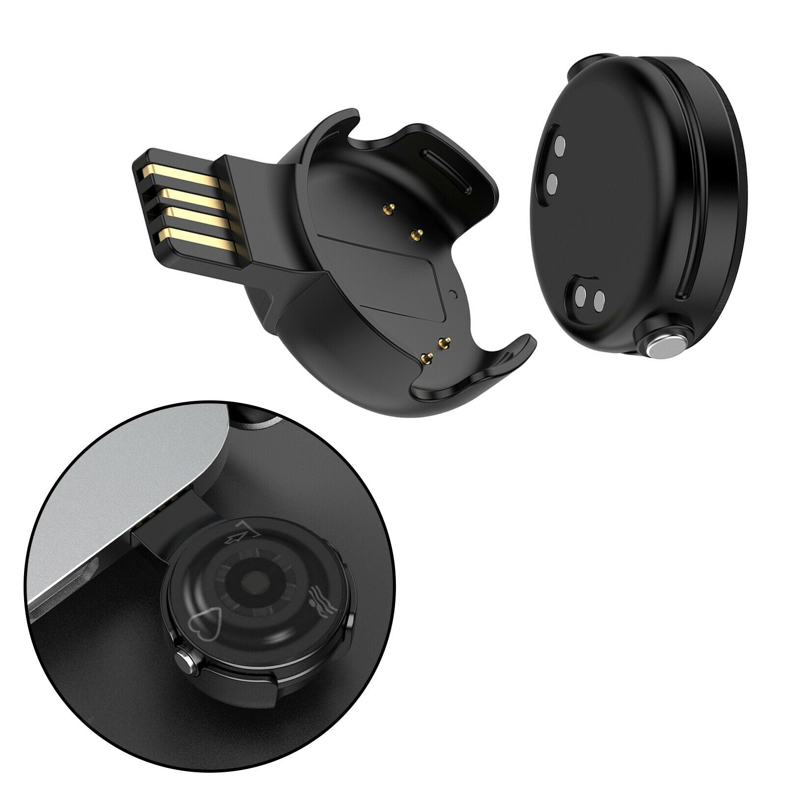 USB Charger Charging Dock Station Cradle Compatible with Polar Verity Sense