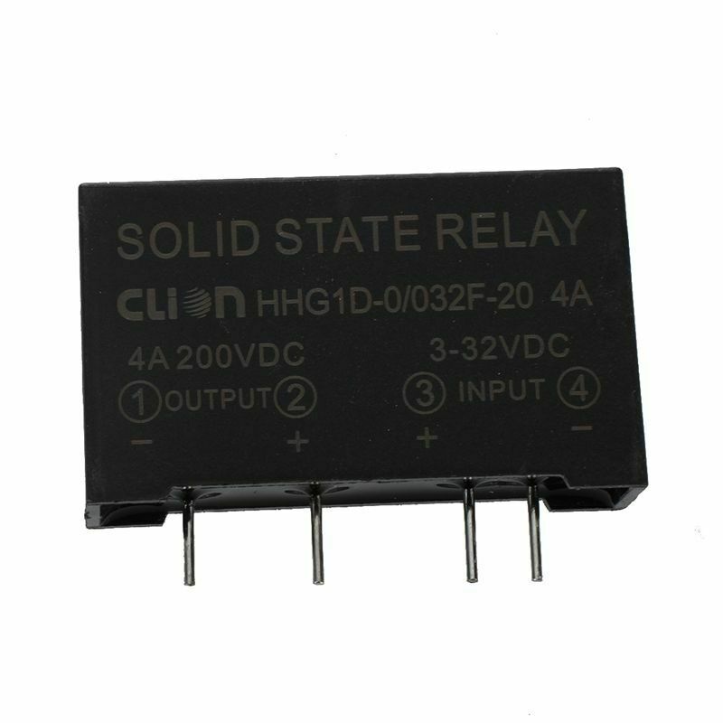 Input 3-32V DC Output 4A 200V DC 4 Pin PCB Solid State Relay HHG1D-0/032F-20 CB3