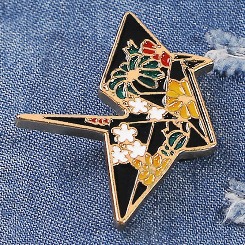 Cartoon Multi Crane Girl Enamel Collar Pins Badge Corsage Brooch Pin Jewel.l8
