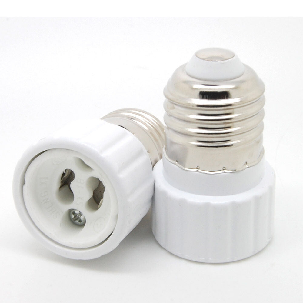 5PCS E27 E26 to GU10 socket Screw base LED Bulb Light lamp Adapter Converter GBM