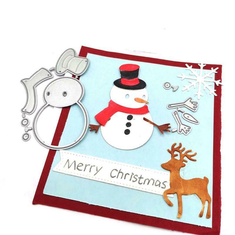 Christmas Outdoor Snowman Carbon Steel Cutting Dies DIY Scrapbooking Photo Album