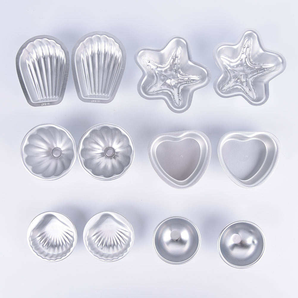 6set Aluminum Metal Bath Bomb Mold Mould For DIY Fizzles Homemade Crafting  m SJ