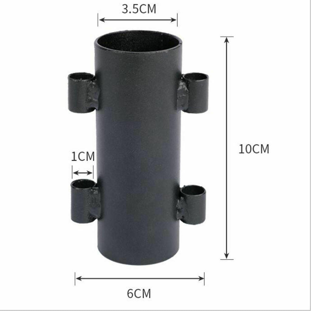4X Metal Canopy Pole Holder Tent Building Rod Support Stand Outdoor Camping