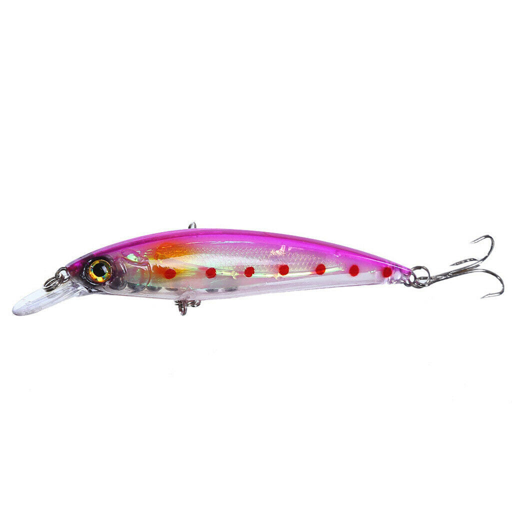 8 Color Minnow ABS Plastic Hard Fishing Lures Baits Crankbaits for Blackfish