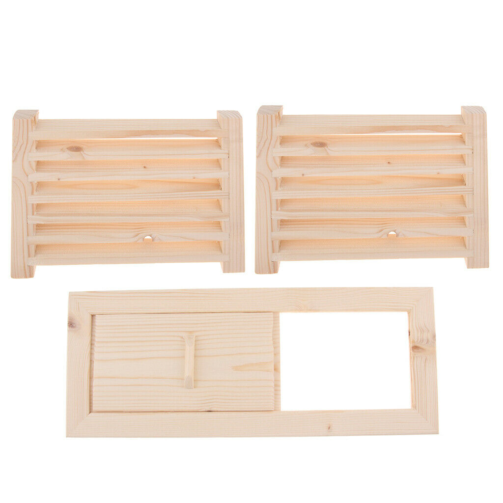 3 Piece Wooden Sauna Ventilation Slots Ventilation Slots For