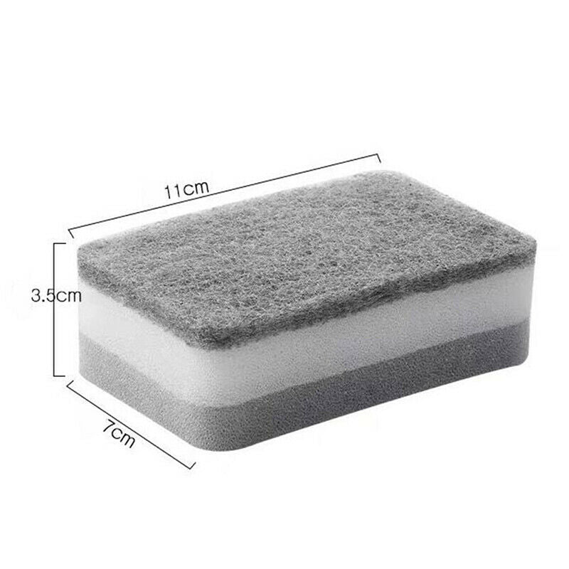 5PCS Strong Magic Sponge Cleaning Brush Dish Bowl Washing Sponge Kitchen .l8