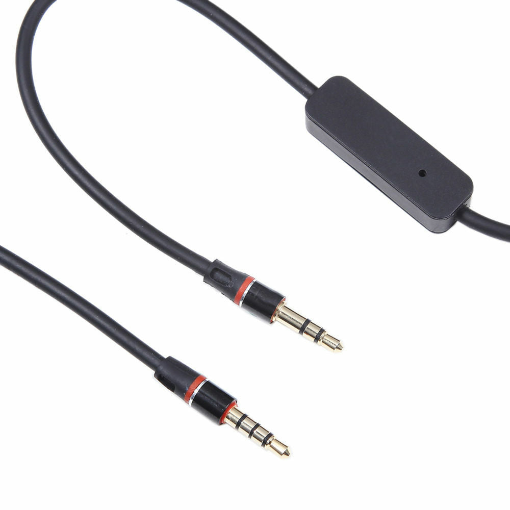 3.5mm Audio Cable Lead Cord w MIC For Creative HN-900 Over-the-Ear Headphone tt