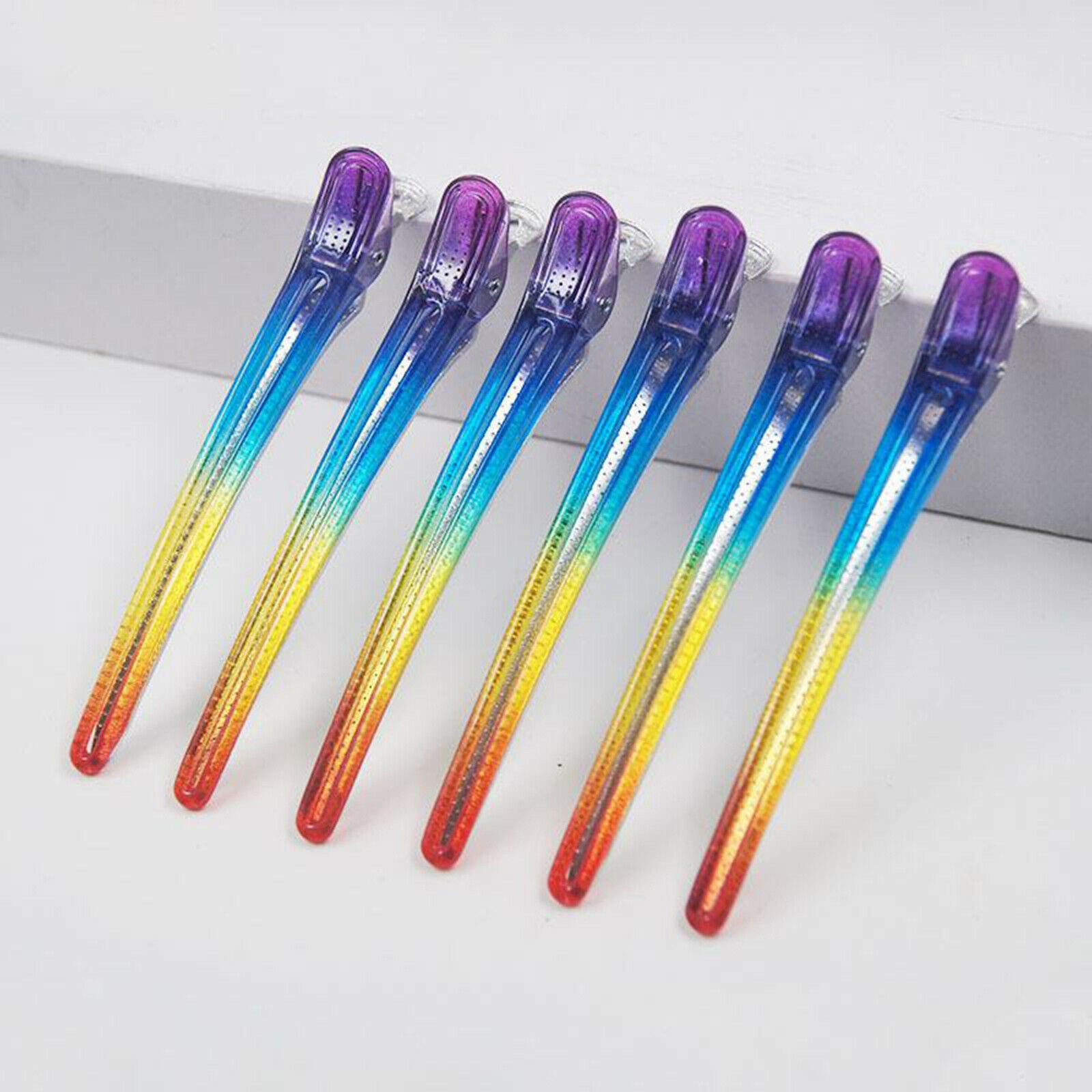 4PCS Salon Duck Bill Alligator Clips Partition Hair Clips Clamps Hairpin New