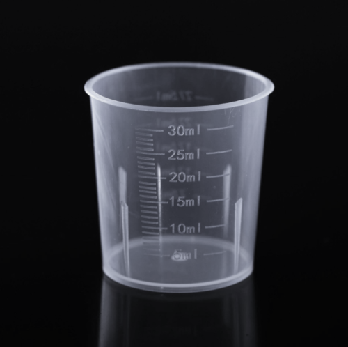 30ml Measuring Cups Plastic Disposable Liquid Container Home Kitchen Tool 10pcs